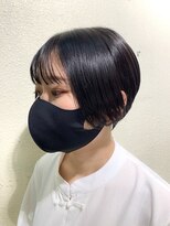 シースルーバング×ハンサムショート
