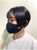 シースルーバング×ハンサムショート
