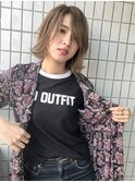 外ハネボブ＊アッシュベージュ【RIE】