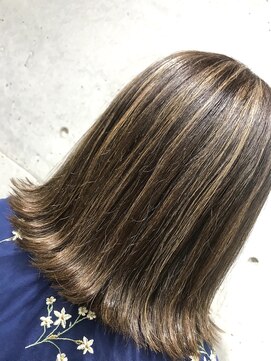 ガルボ ヘアー(garbo hair) #ボブ#ハイライト#たっぷり#ブラウン系