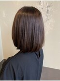まとまりボブ×グレージュカラー