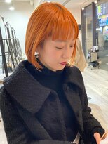 リビング 津田沼(LIVING)&nbsp;マッシュ/くびれヘア/ビタミンカラー/艶ボルドー[津田沼駅]