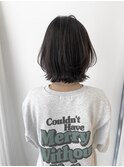 こなれミディ　縮毛矯正　大人可愛い　くびれボブ