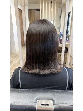 ランチ(ranch) ぱつっとボブ×グレージュ