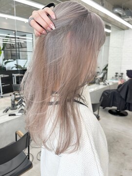 アンドスタイル(&style) 【大名店　江藤】グレージュ　ホワイトベージュ　ケアブリーチ