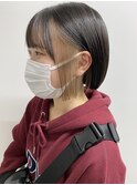 前髪/マチルダボブ/ピンクベージュ/インナーグレージュ/津田沼駅