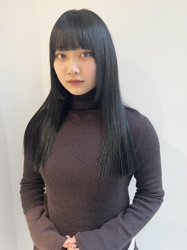 ラミエバイメルト 下北沢(lamie by melt) 村上/サイドバング切りっぱなし顔まわり前髪カット大人かわいい