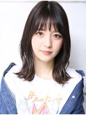 大人可愛い小顔美髪ツヤ髪モテ髪外ハネボブ小顔カットA6