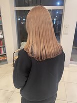 アース 高崎店(HAIR & MAKE EARTH) ピンクベージュケアブリーチダブルカラー髪質改善