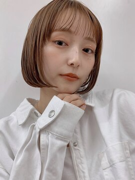 サンドシーン(sand scene) 20代30代40代丸みショートボブマッシュ前下がりレイヤー