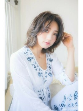 ココロエ ヘアアート(cocoroe HAIR ART) 暗髪ゆるふわボブルフ