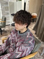 ハルクファースト 札幌(HRK 1st.)&nbsp;波巻きパーマ/波巻きスパイラルパーマ/メンズ/眉毛