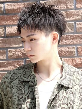 アーリー(Ali'i) ハーフアップバング束感ショートソフトツイストパーマ刈り上げ