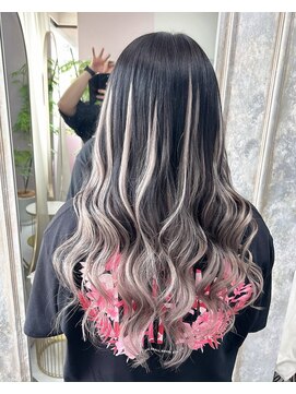 ガルボヘアー 名古屋栄店(garbo hair) ハイトーンハイライトプルエクステ10代20代