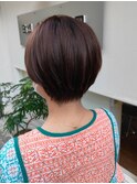 ショートボブ×cinnamonBrown