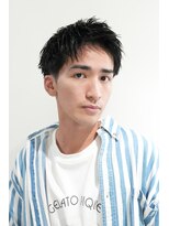 モリゲン フェローシップ レグ(MORIGEN fellowship REGU)&nbsp;メンズカットニュアンスパーマダークアッシュベリーショート1006