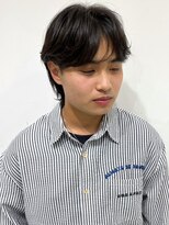 アイウィル(Ai WilL)&nbsp;ダウンパーマ　ウルフマッシュ　ツーブロック　ナチュラルパーマ