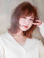 ジェニーバイメノン(JENNIE by Menon) 外はねボブ　小顔　高濃度水素カラー　ワイドバング