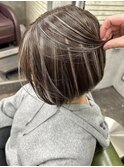 髪質改善縮毛矯正,レイヤー,縮毛矯正,白髪ぼかしハイライト.白髪