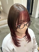 グランデュール 浜松小豆餅店(GRANDEUR)&nbsp;ウルフレイヤー×インナーカラー