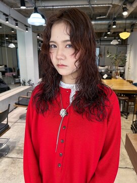 ダンボ(DUMBO) ＜sayaca＞ロングパーマ  ニュアンスパーマ　細かめパーマ