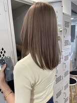 サンクマーケット 渋谷(cinq MARKET) 渋谷ミルクティーベージュハイトーンカラーヘーゼルベージュボブ