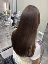 ファビ 渋谷(Fab) くびれヘア/暗めカラー/アプリコットオレンジ/縮毛矯正