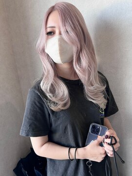 ミノリ(Minori) ホワイトピンク×レイヤーカット