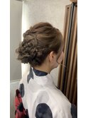 浴衣ヘアセット／ルーズアップスタイル