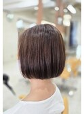 白髪ぼかし×タッセルボブ