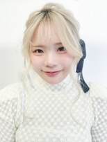 アルバム 渋谷パルコ(ALBUM) ミルクティーホワイトベージュブロンドおくれ毛ブリーチ_F40126