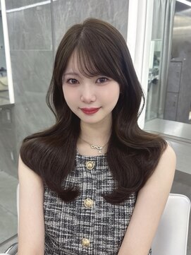 マウルルナ(MAEUL luna) 前髪イメチェン　ピンクベージュ　アンブレラカラー