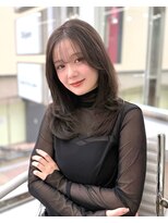 ディジョン(Dijon)&nbsp;韓国顔まわりレイヤーカットグレージュオリーブベージュブラウン