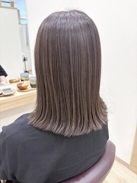 リトルストーン(little stone) ラベンダーアッシュ/外ハネ/肩ボブ/グラデーション/髪質改善