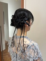 ルームヒゴバシ(room higobashi) リボンアレンジ×タイトツインアレンジ