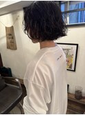 ボブパーマ　くせ毛風パーマ