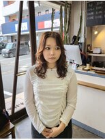 木村美容店&nbsp;【木村美容店】オレンジブラウンカラー×デジタルパーマ