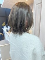 キャアリー(Caary)&nbsp;福山人気ラベンダーグレージュブリーチなし透明感カラー20代30代