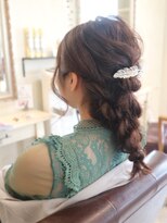 シェア(SHARE hair make works)&nbsp;【結婚式アレンジ】編みおろしアレンジ