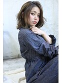 大人可愛いミディアムスタイル