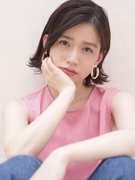 パール(PearL) 《PearL》黒髪外ハネ小顔ヘア