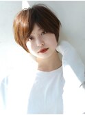 ショート レイヤー マッシュ 前髪 美髪 ワイドバング