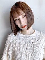 アイティーバイアルバム 松戸店(IT by ALBUM) ナチュラルボブ_カーキグレージュマッシュショート_8317