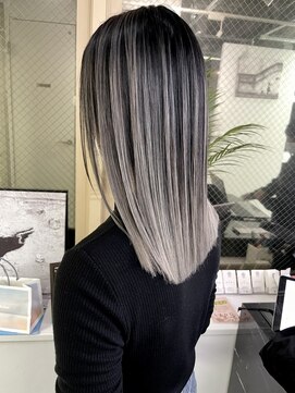 グロウ 渋谷西口(grow) バレイヤージュ☆ホワイトベージュ