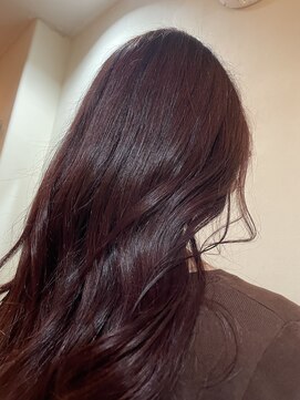 ヘアスペース エーアイアール(Hair Space A.I.R) 重ためロング×ワインレッドカラー