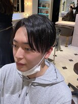 エコル(EKOLU)&nbsp;メンズストレート ナチュラルセンターパート