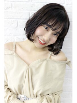 ラフィスヘアートゥルー 葛西店(La fith hair true) 【La fith】 内巻きガーリーボブ