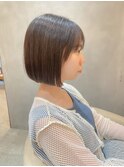 【澤口龍成】前髪カタログマチルダボブピンクベージュ