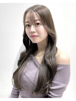 ワン バイ ジエクト(One by The Ect)&nbsp;【レイヤーロング】シルキーベージュミルクティーアッシュカラー