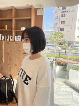 アース 三田南ウッディタウン店(HAIR&MAKE EARTH) 20代30代40代前下がりストレート大人ボブリップライン